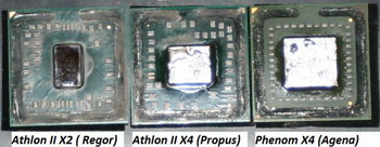 regor (Athlon II X2), Propus (Athlon II X4) and Phenom X4 (Agena) 